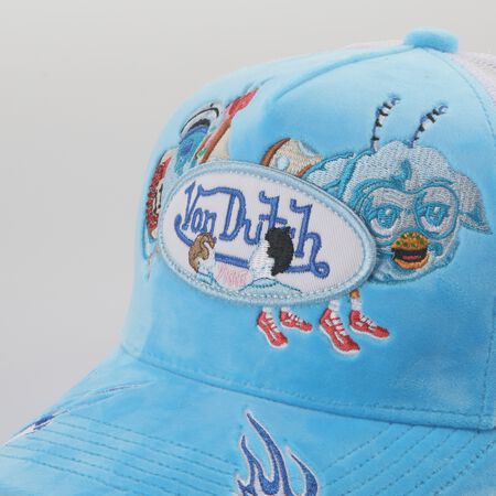 Chef Cap Velvet, blue/white Chef Cap Velvet, blue/white