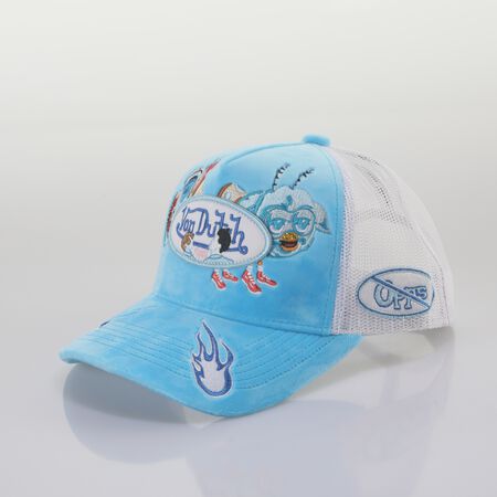 Chef Cap Velvet, blue/white