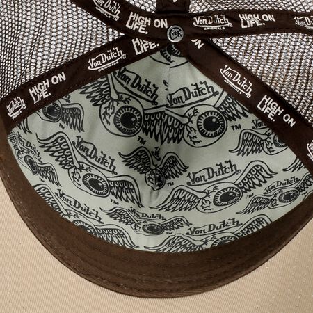 TRUCKER ODY - CAPS - COT TWILL - WHITE/BROWN TRUCKER ODY - CAPS - COT TWILL - WHITE/BROWN