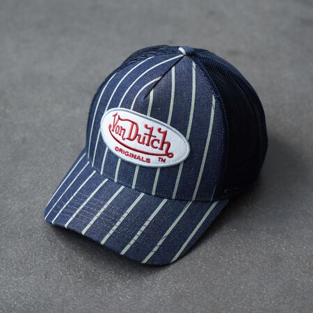 Trucker Cap, Navy stripe/navy Trucker Cap, Navy stripe/navy