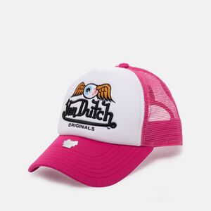 Trucker Baker Cap, white/pink