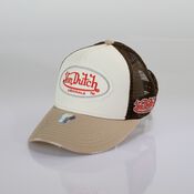 TRUCKER ODY - CAPS - COT TWILL - WHITE/BROWN TRUCKER ODY - CAPS - COT TWILL - WHITE/BROWN