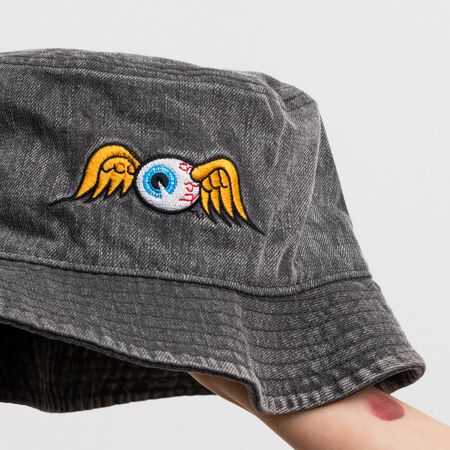 Fishing Hat, black acid wash Fishing Hat, black acid wash