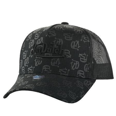 TRUCKER NEWARK - CAPS - COT TWILL - BLACK/ AOP TRUCKER NEWARK - CAPS - COT TWILL - BLACK/ AOP