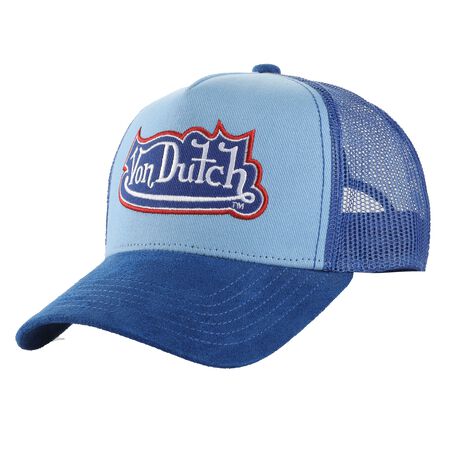 TRUCKER ROCKFORD - CAPS - COT TWILL/ SUEDE - BLUE/ RED TRUCKER ROCKFORD - CAPS - COT TWILL/ SUEDE - BLUE/ RED