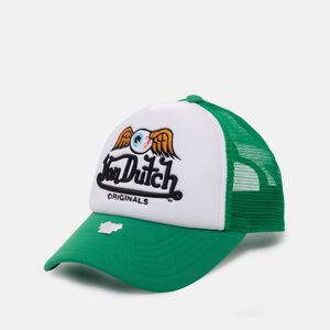 Trucker Baker Cap, white/green