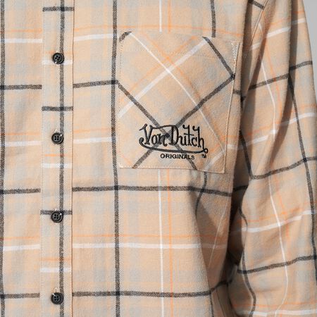 Kyler Flanel Shirt, beige check Kyler Flanel Shirt, beige check